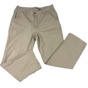 Carhartt Rugged Flex Relaxed Fit Canvas Work Pant Mens 36x32 Tan  102291
